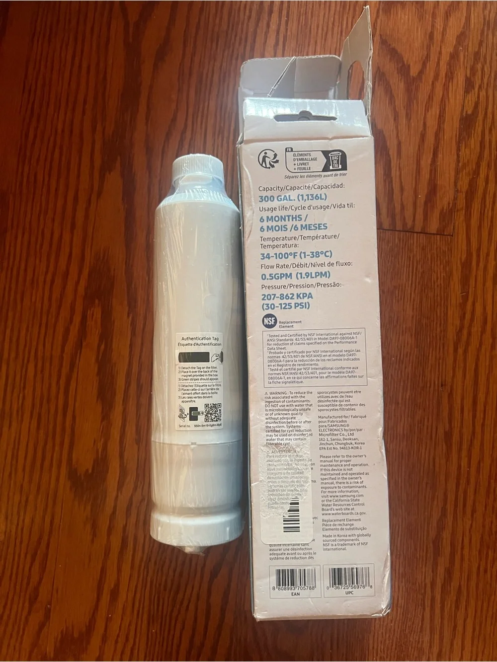 Samsung OEM DA29-00020B HAF-CIN/EXP Refrigerator Water Filter SEALED open box